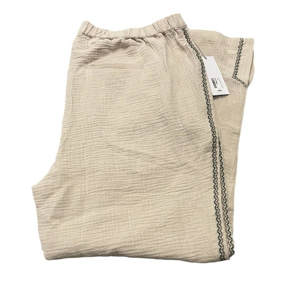 Soft Surroundings Pants - Soft Surroundings Cream Pull On Gauze Pants Size Large